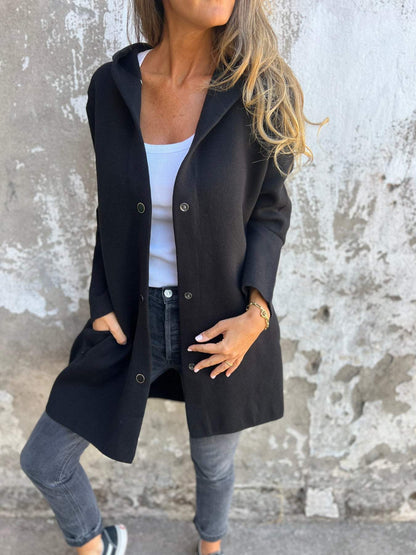 Adriana | Cardigan with buttons and a hood