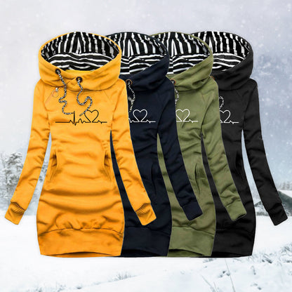 Cecile  - Printed Sweater Dress Heartbeat