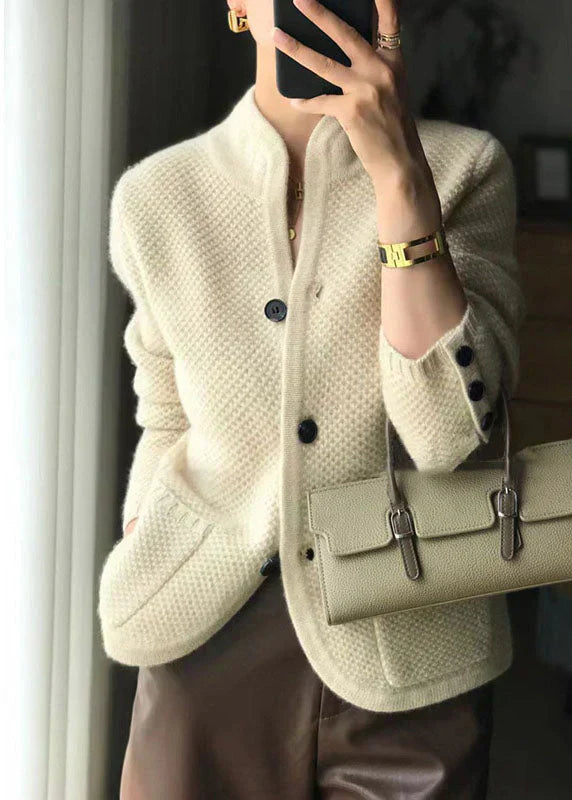 Larissa - Knit Sweater with High Collar