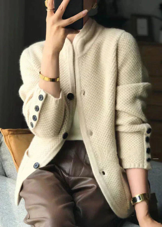 Larissa - Knit Sweater with High Collar
