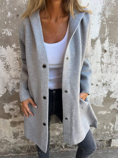 Adriana | Cardigan with buttons and a hood