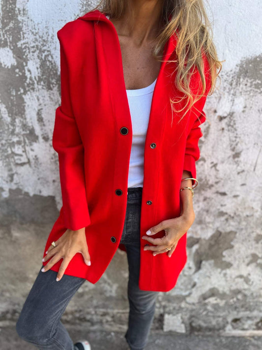 Adriana | Cardigan with buttons and a hood