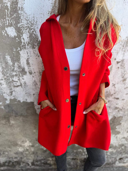 Adriana | Cardigan with buttons and a hood